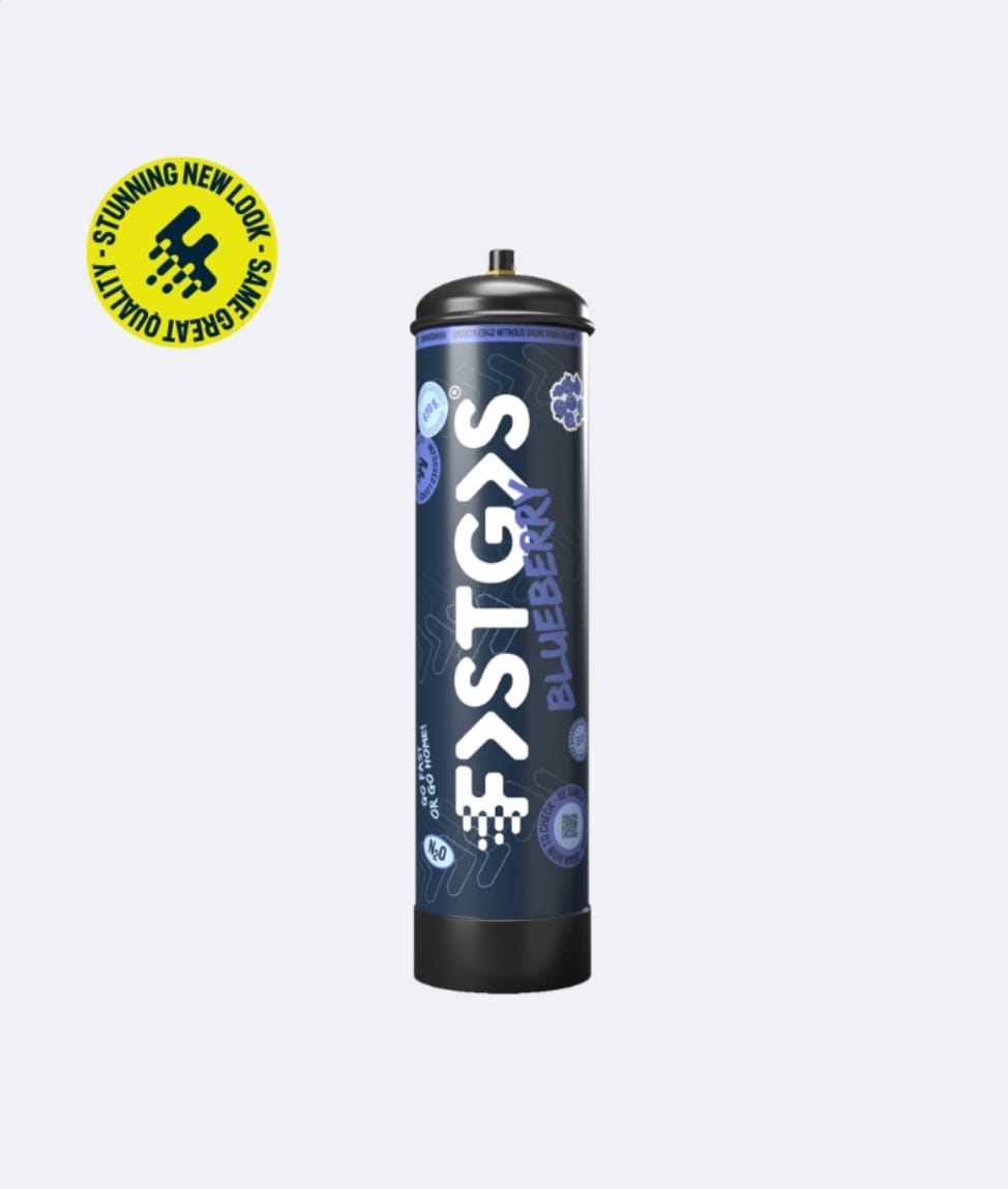 NUEVO FastGas Cargador De Crema Sabor Arándanos 670g